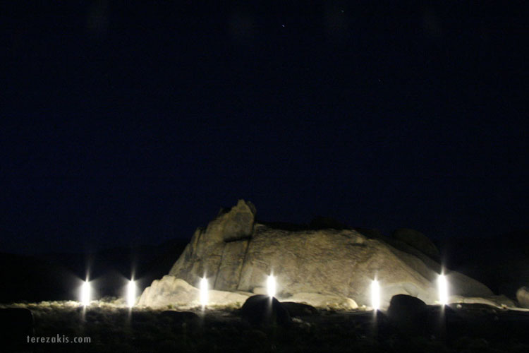 Terezakis Heart Beat Light, Mojave Desert Installation 2007 &copy; Peter Terezakis 2004 http://www.terezakis.com