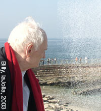 Billy Kluver, visiting the seals in La Jolla