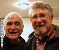 John Giorno and Robert Kieronski, artist and friend
