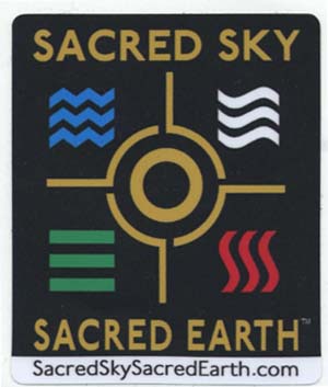 Sacred Sky Sacred Earth Stickers